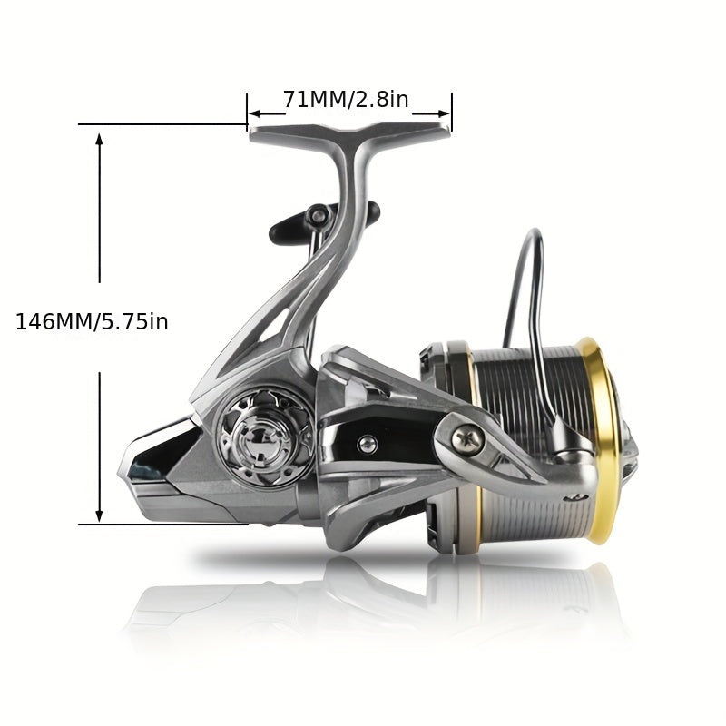Metal Spinning Fishing Reel, 20KG/44LB Max Drag Powerful Reel, Long Distance Casting Reel