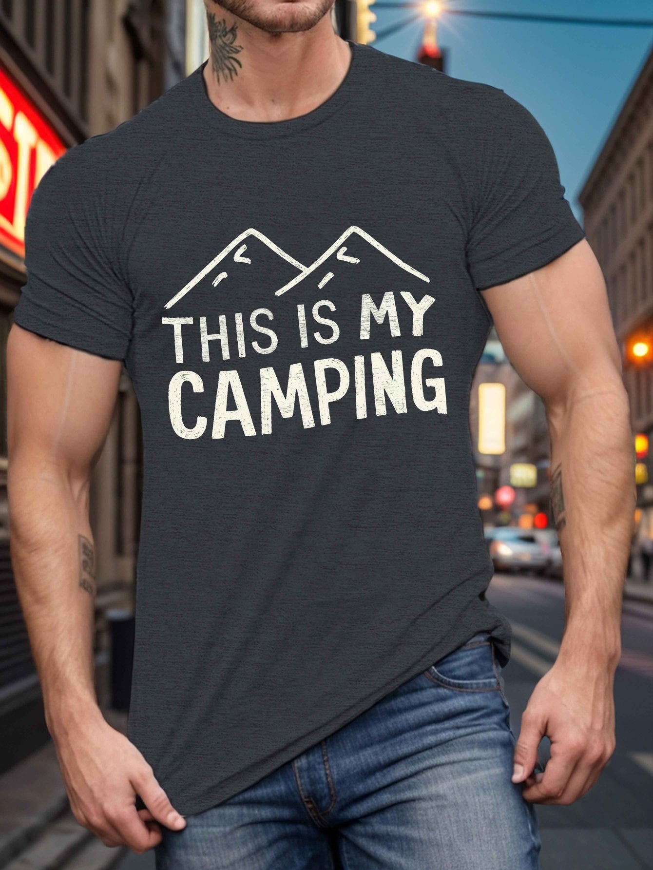 Big & Tall Men's Graphic Tee - Casual Short Sleeve T-Shirt, PLUS SIZE