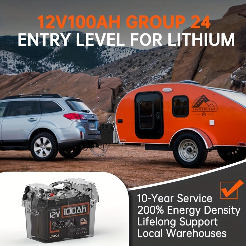 12V 100Ah LiFePO4 Battery - Low-temperature Shielding