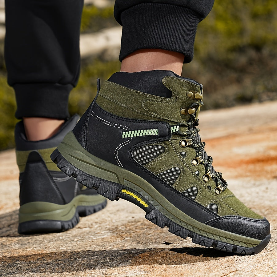 Men's anti-slip hiking shoes, wear-resistant shoes, large size casual shoes, waterproof, Lace Up shoes