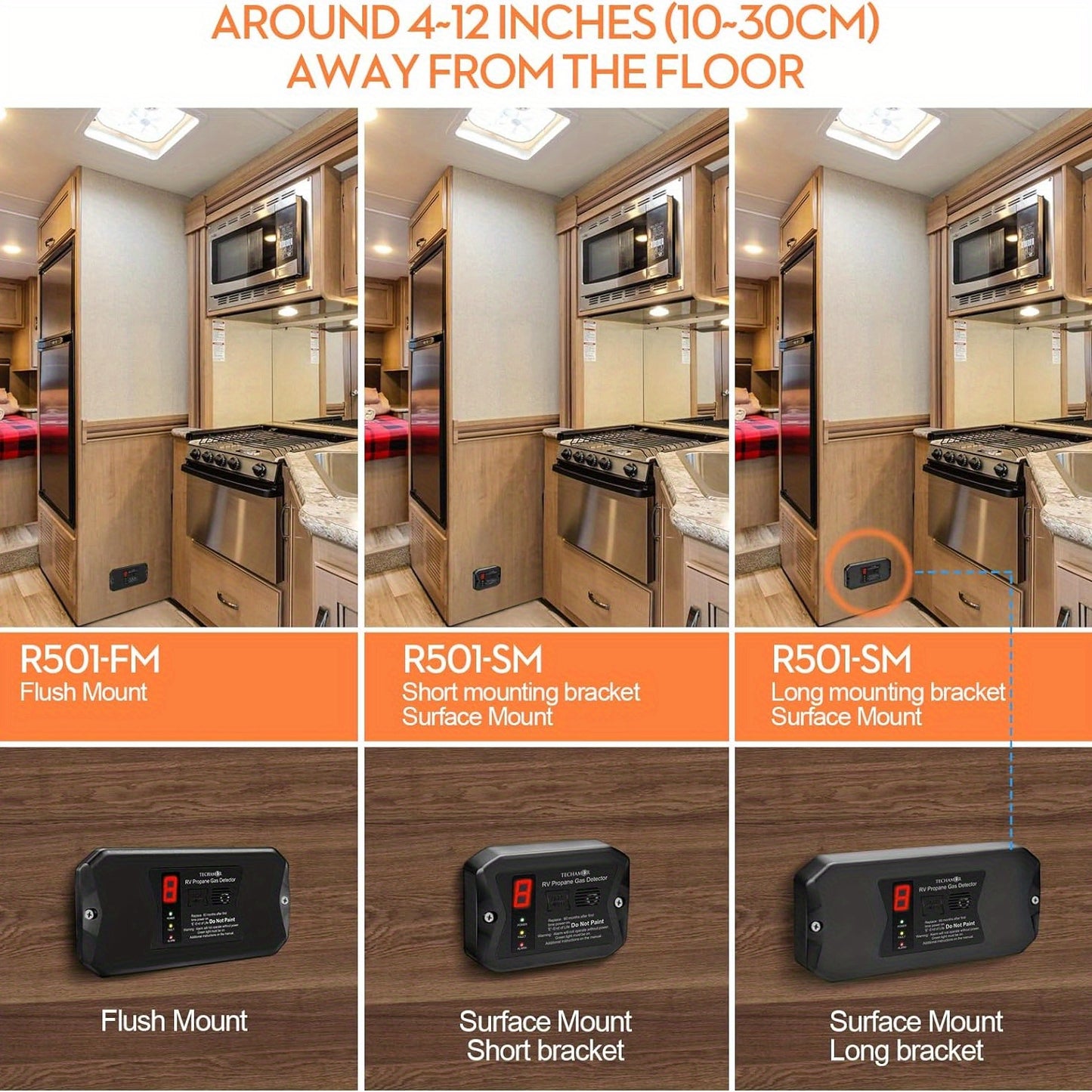 RV Propane Gas Detector, Digital LP Gas Alarm