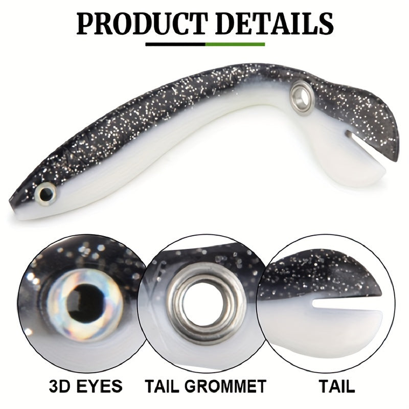 5pcs Bionic Soft Fishing Lure with Slip Mechanism