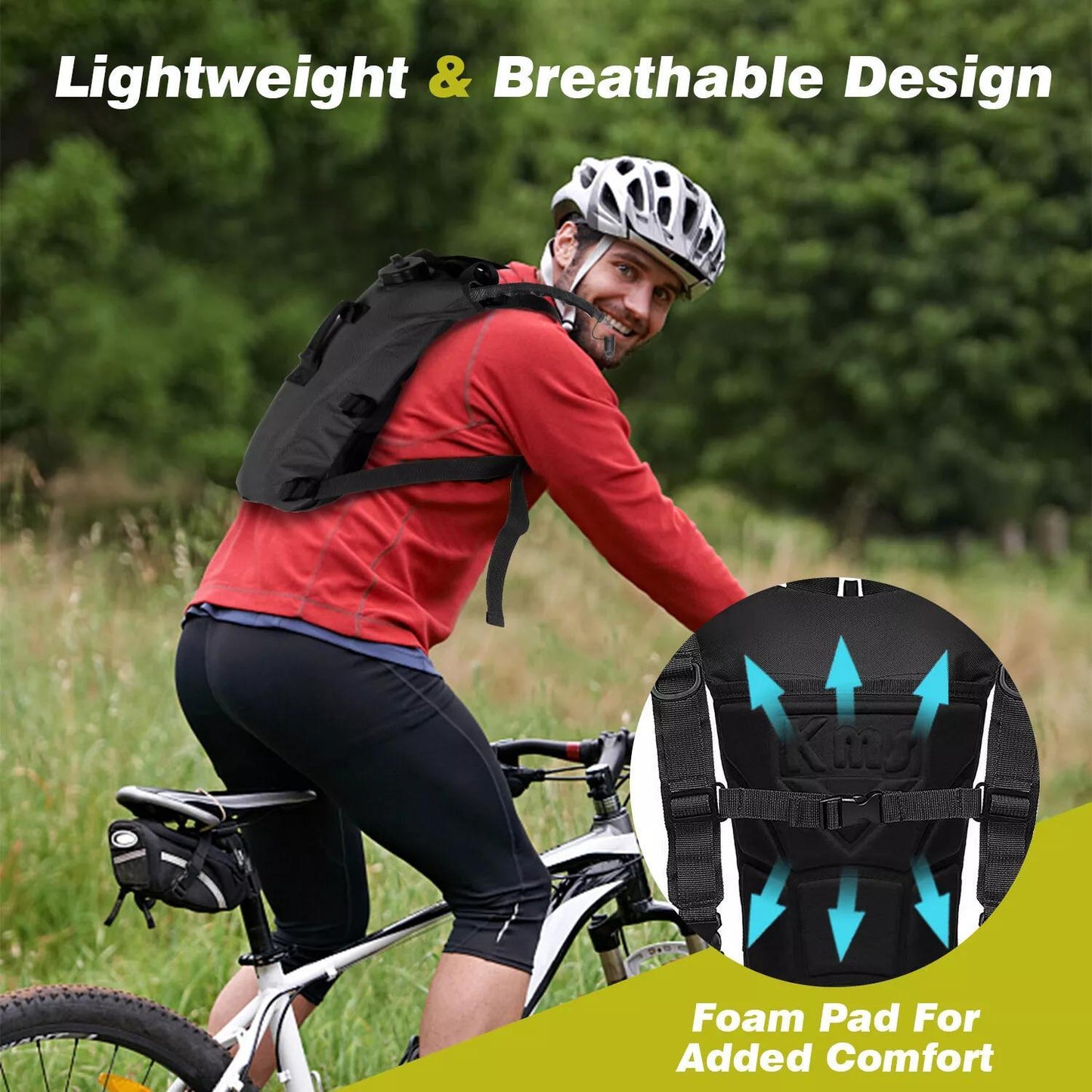 3L Hydration Backpack Water Bladder
