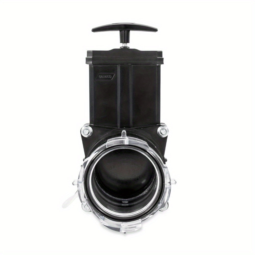 RV Gate Valve with Built-In 3-1/2" Clear Adapter
