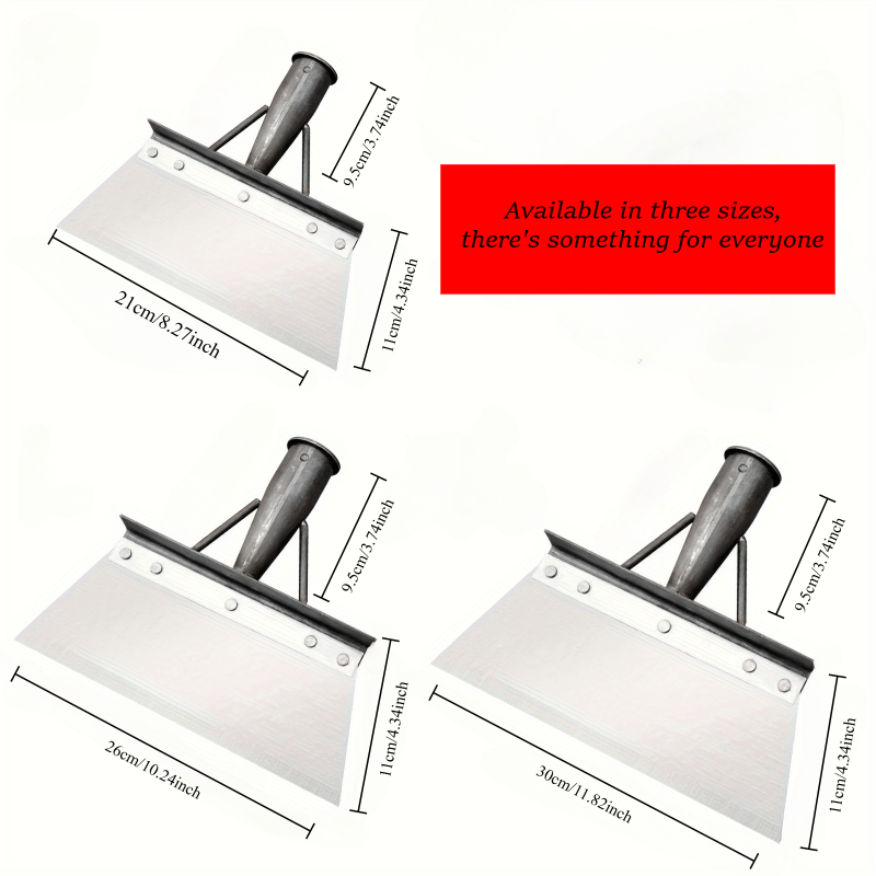 The 1PC, 8/ 10/ 11 inch multifunctional gardening shovel expands the cleaning range and is widely used as an outdoor snow removal too