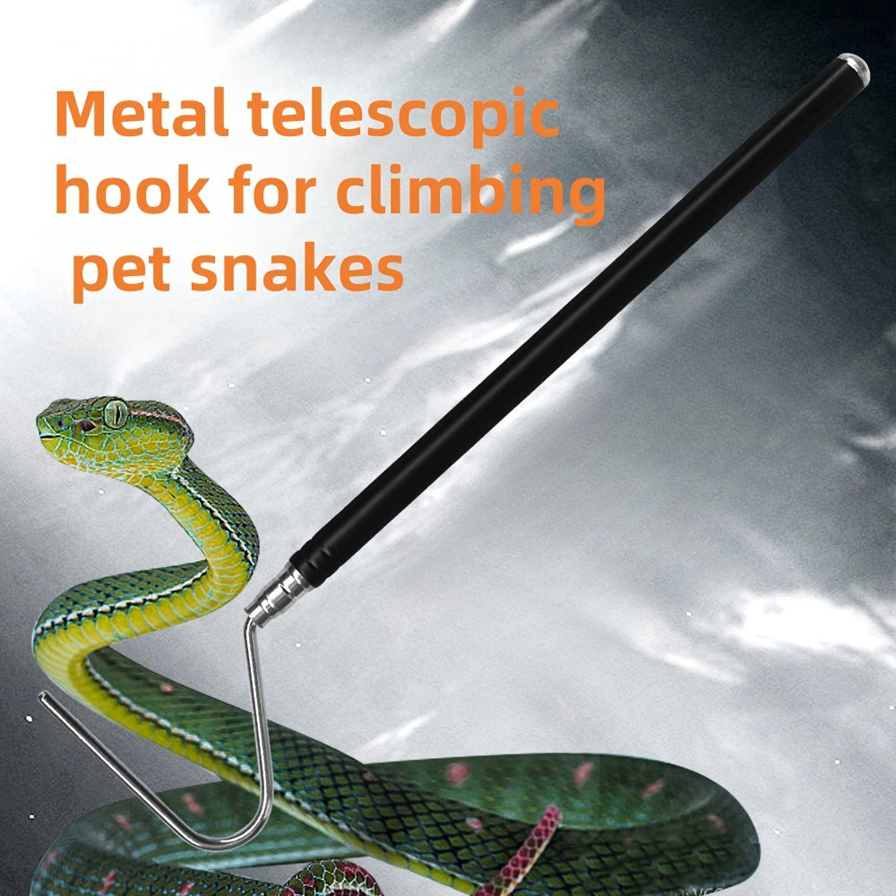 Aluminum snakehook and clip set, Reptile handling tool