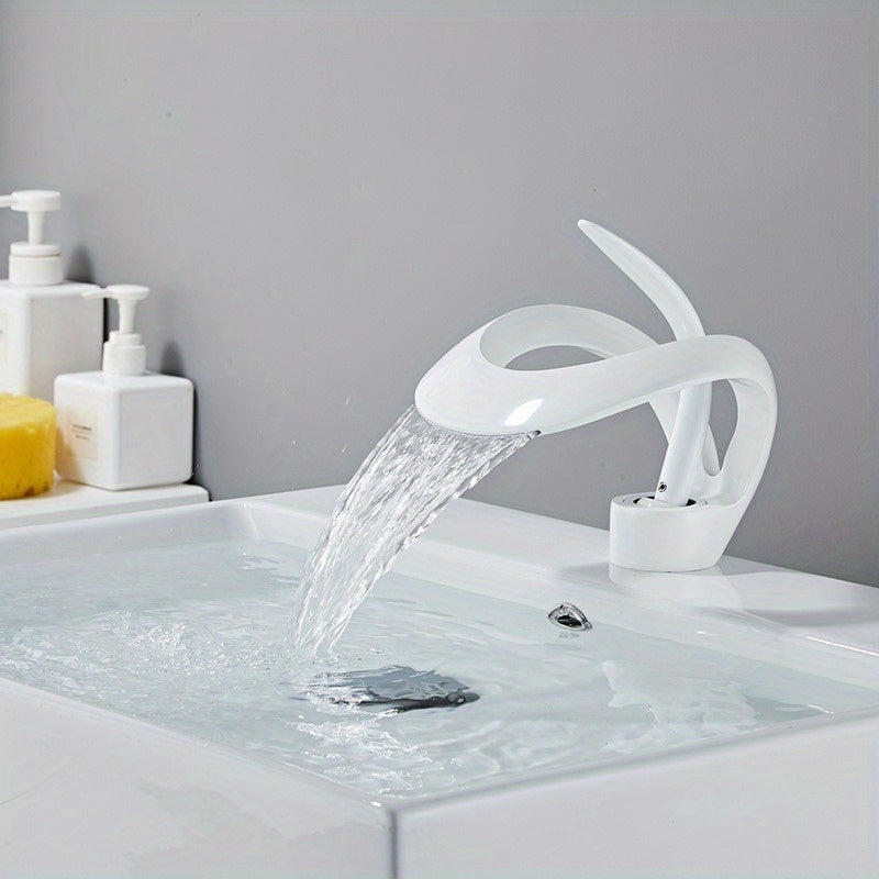 Bathroom, Waterfall, Faucet, Hot And Cold Countertop, Basin