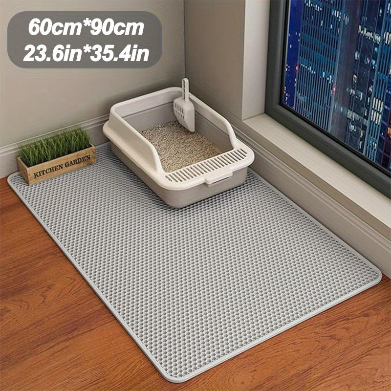 Extra-Large Double Layer Honeycomb Design Cat Litter Trapping Mat