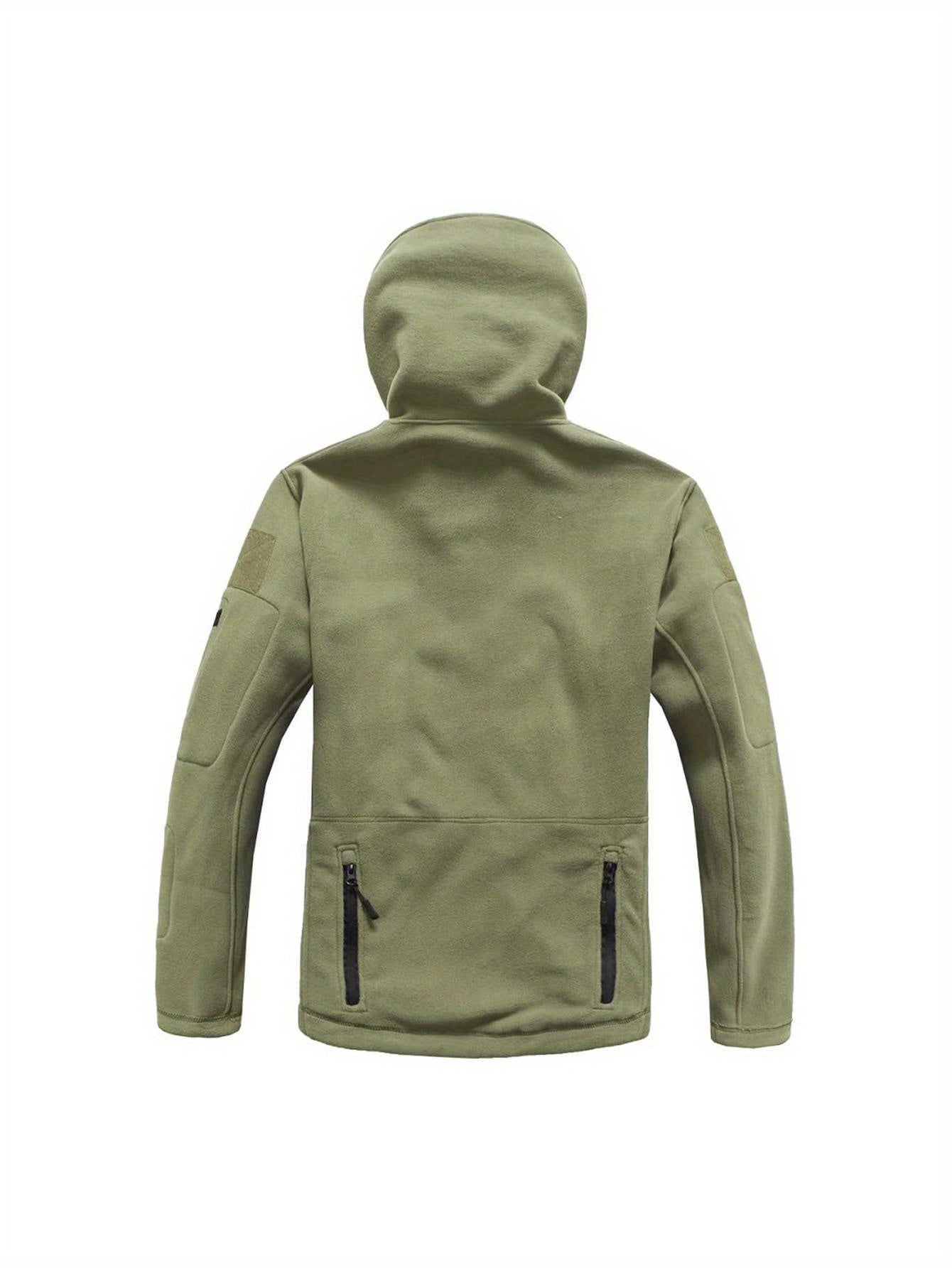 Men's Windproof & Water-Resistant Fleece-Lined Hooded Jacket