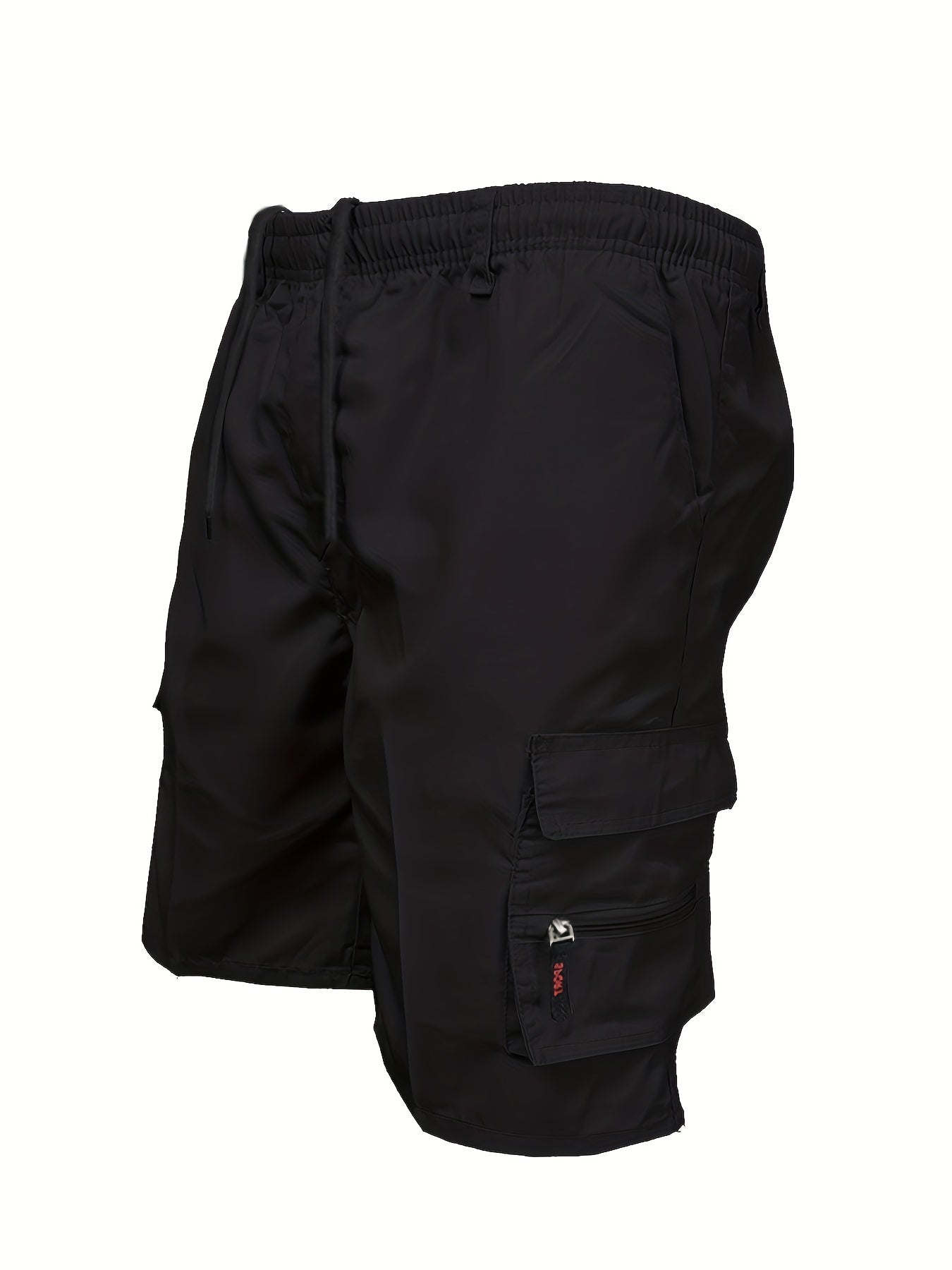 Men's Outdoor Tactical Shorts, Summer Casual Sports Drawstring Shorts With Multiple Pockets