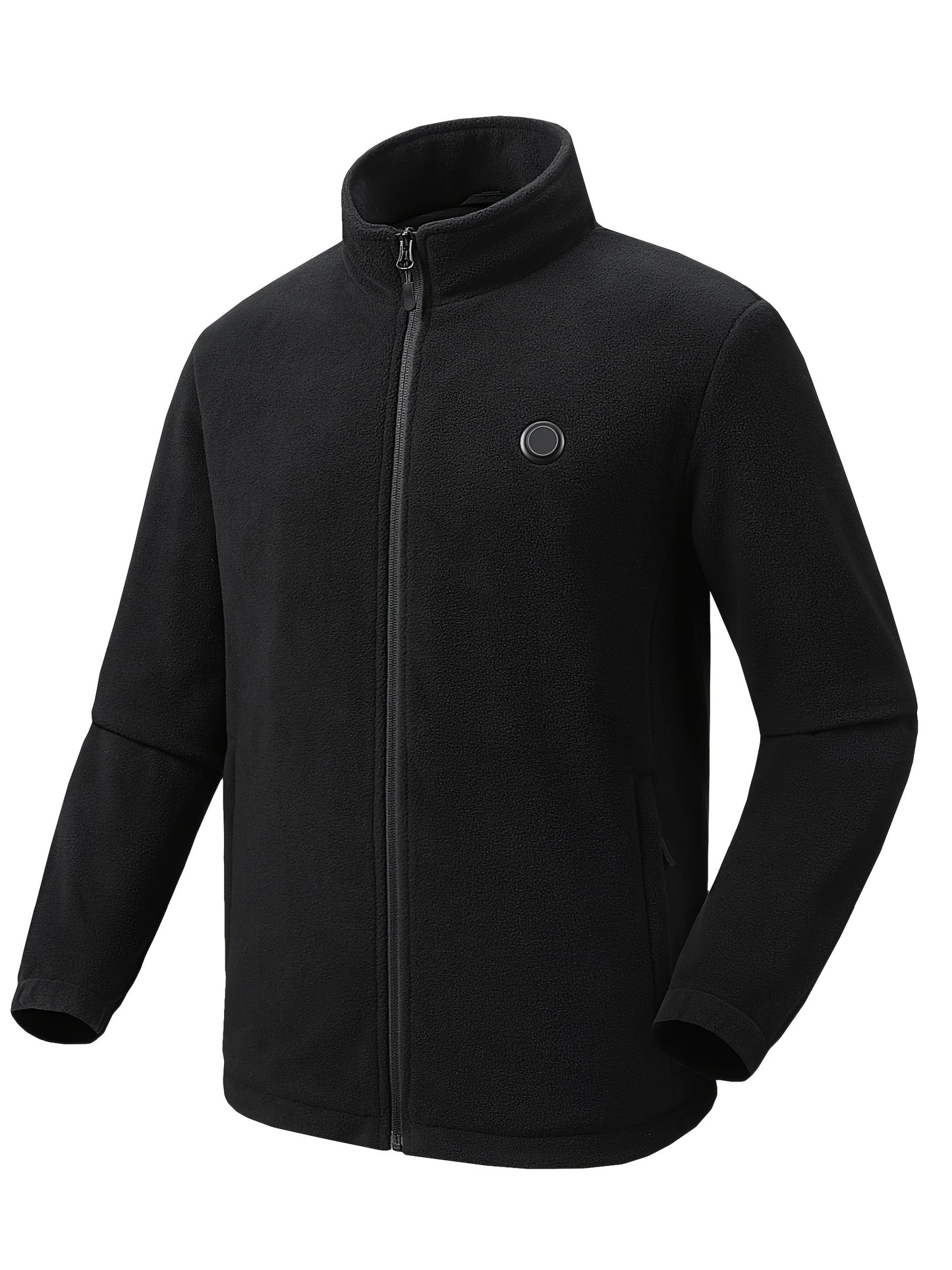 Men's Warm Heated Sport Coat Fleece Jacket, Battery Pack 7.4V Fast Heating, (with Batteries)