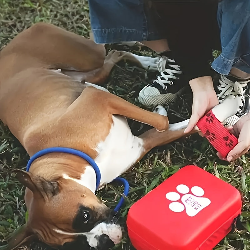 Dog First Aid Kit - Vet Approved Emergency Supplies For Dogs & Cats -