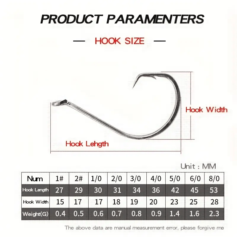 100 One Fishhook, Strong Sharp Fishhook Carbon Steel Barbed Fishhook Barbed Fishhook Size 3 4 5 6 7 8 9 10 11 12