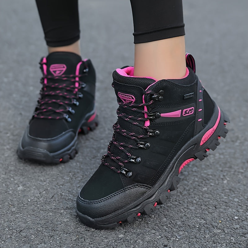 Microfiber Upper Women's Hiking Boots Non-Slip Trekking Outdoor Mountaineering Sports Shoes