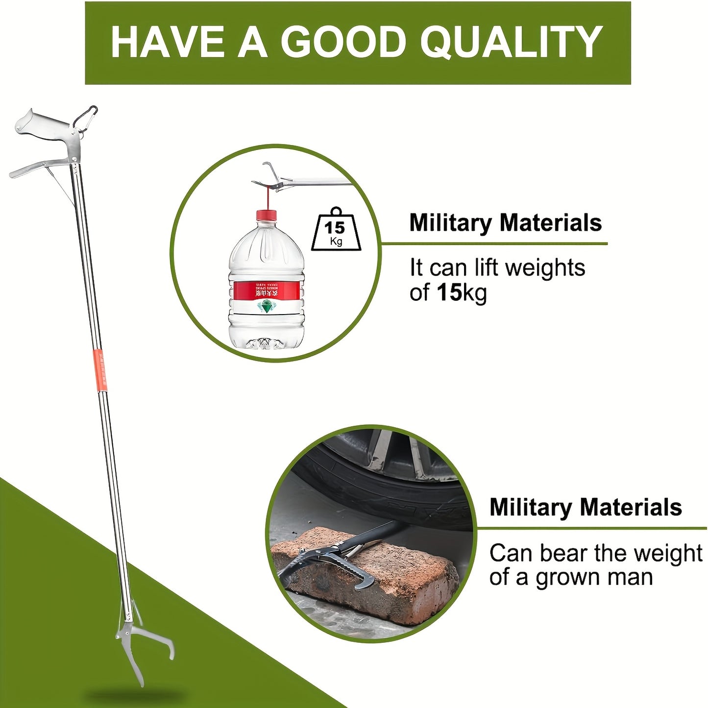 Stainless Steel Snake Catcher, Snake Pliers Reptile Grabber, Foldable