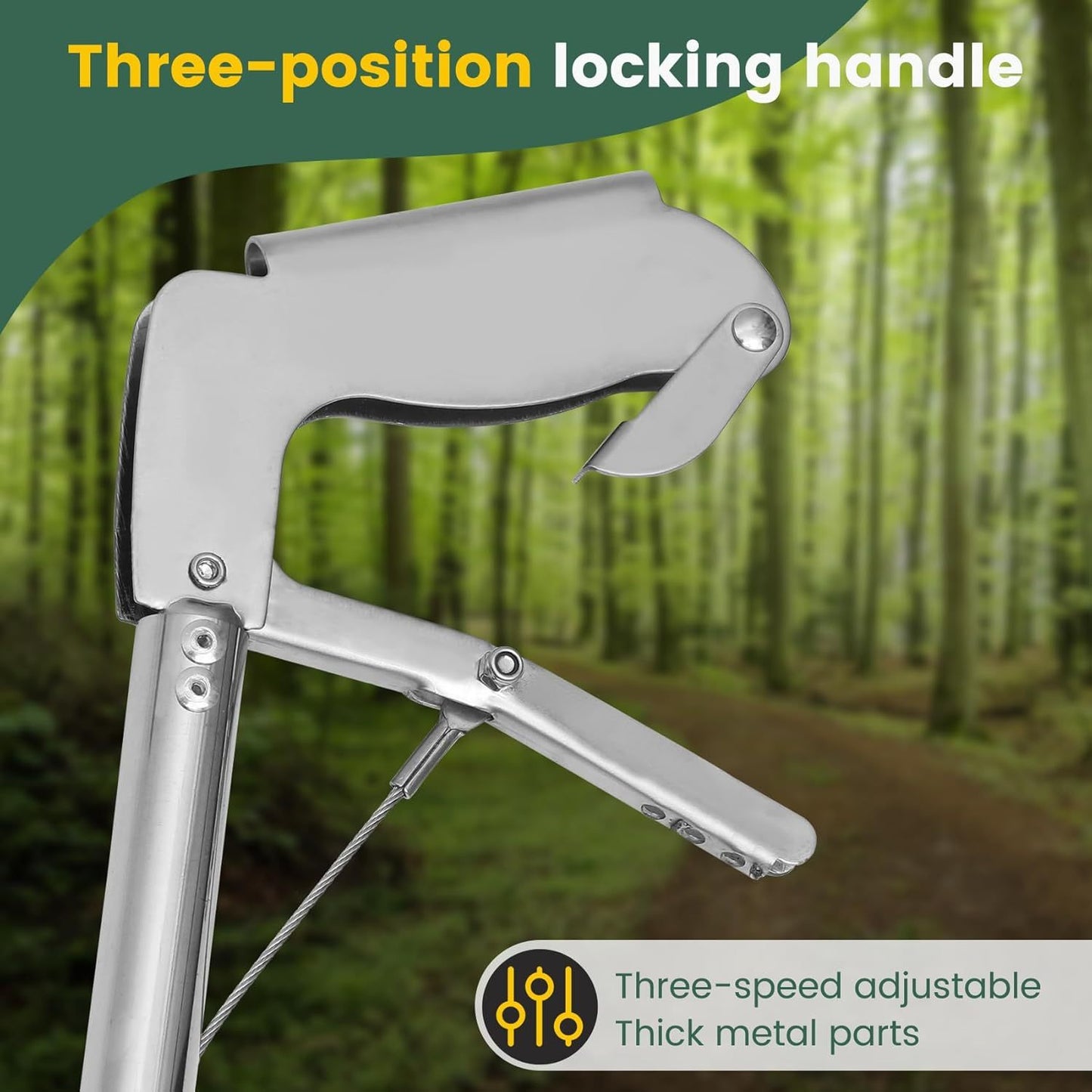 78 Inch Folding Snake Grabber Tool, Extra Long Snake Tongs for Extra Safety, Made of Stainless Steel, High Load Capacity