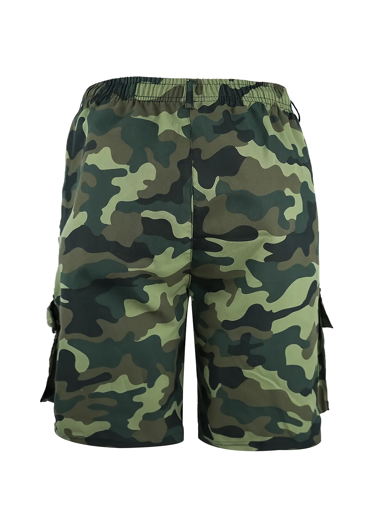 Men's Outdoor Tactical Shorts, Summer Casual Sports Drawstring Shorts With Multiple Pockets