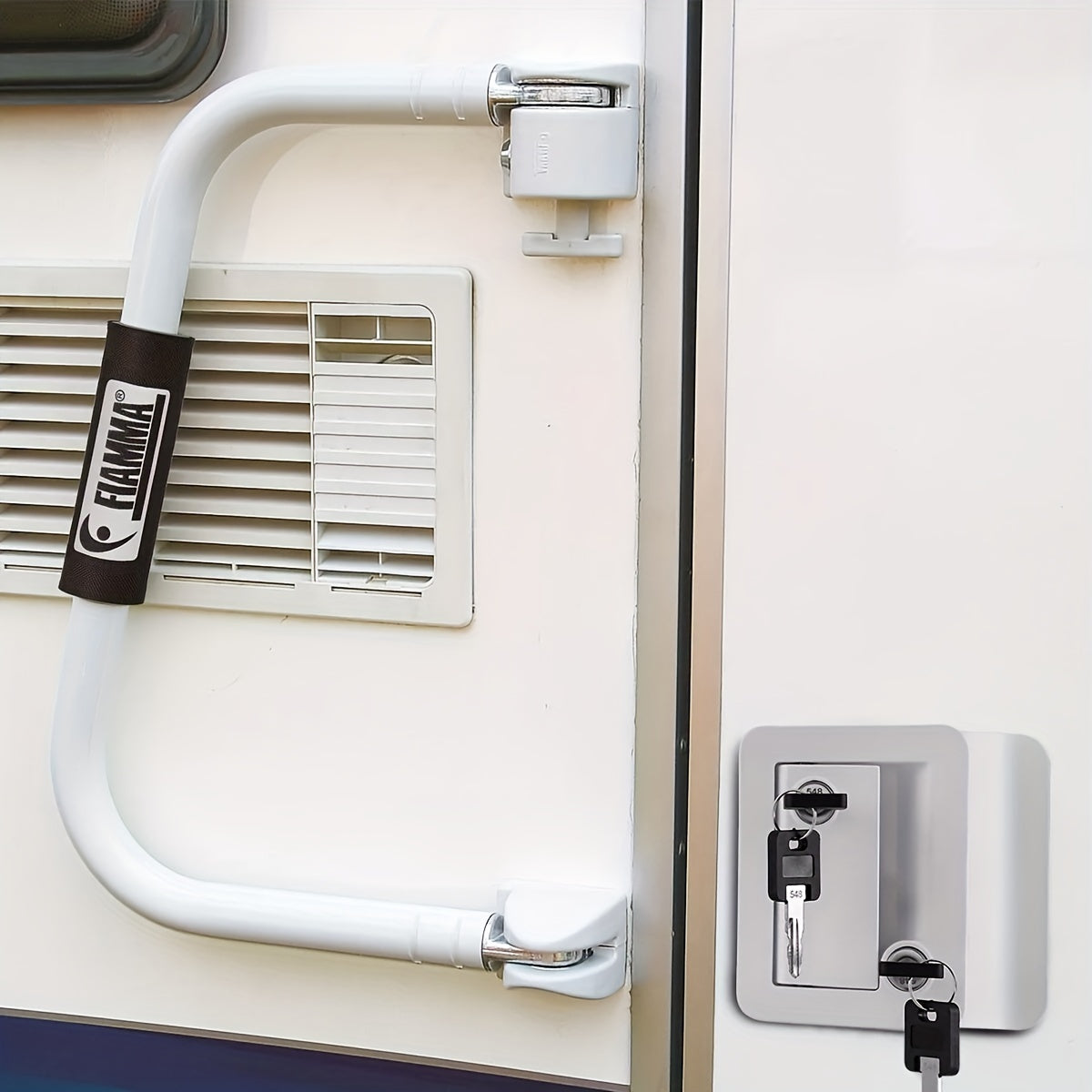 RV Door Lock Replacement Kit With Keys, Durable, Corrosion Resistant