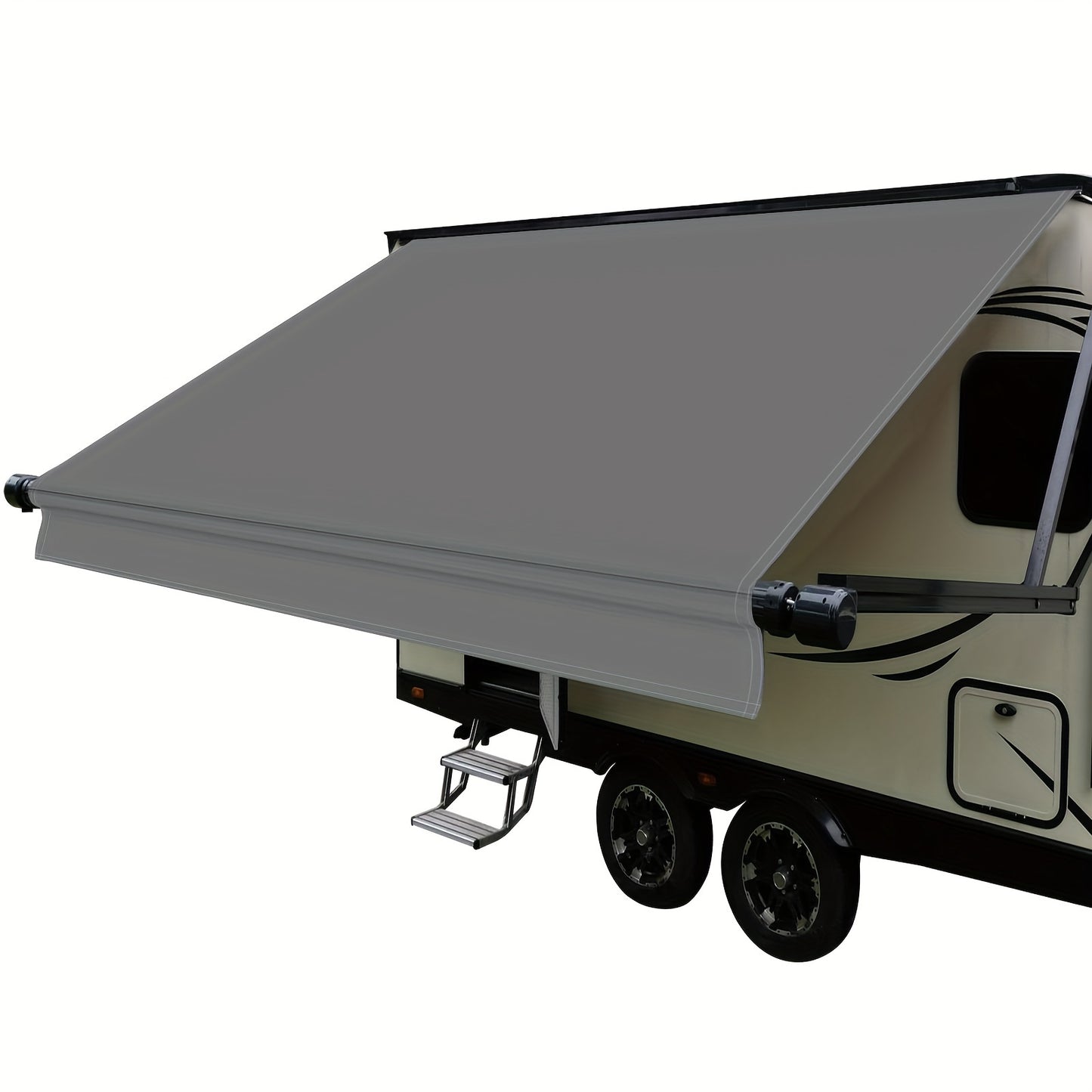 RV Awning Fabric Replacement Heavy Duty 16 Oz Vinyl Fabric Awning, Double-Sided Coating Universal Awning, Replacement For All Trailer