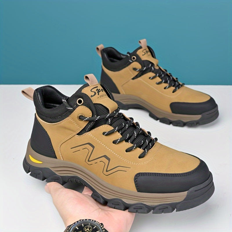 Men'S Outdoor Hiking Boots: Durable, Grip-Tech Rubber Soles, Lightweight, And - Perfect for Spring & Autumn