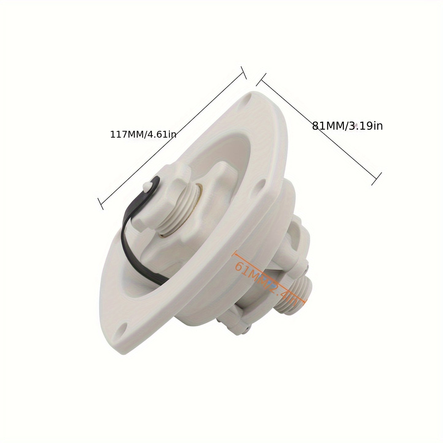 RV/Camper, Water Inlet with Pressure Regulator & Built-In Check Valve