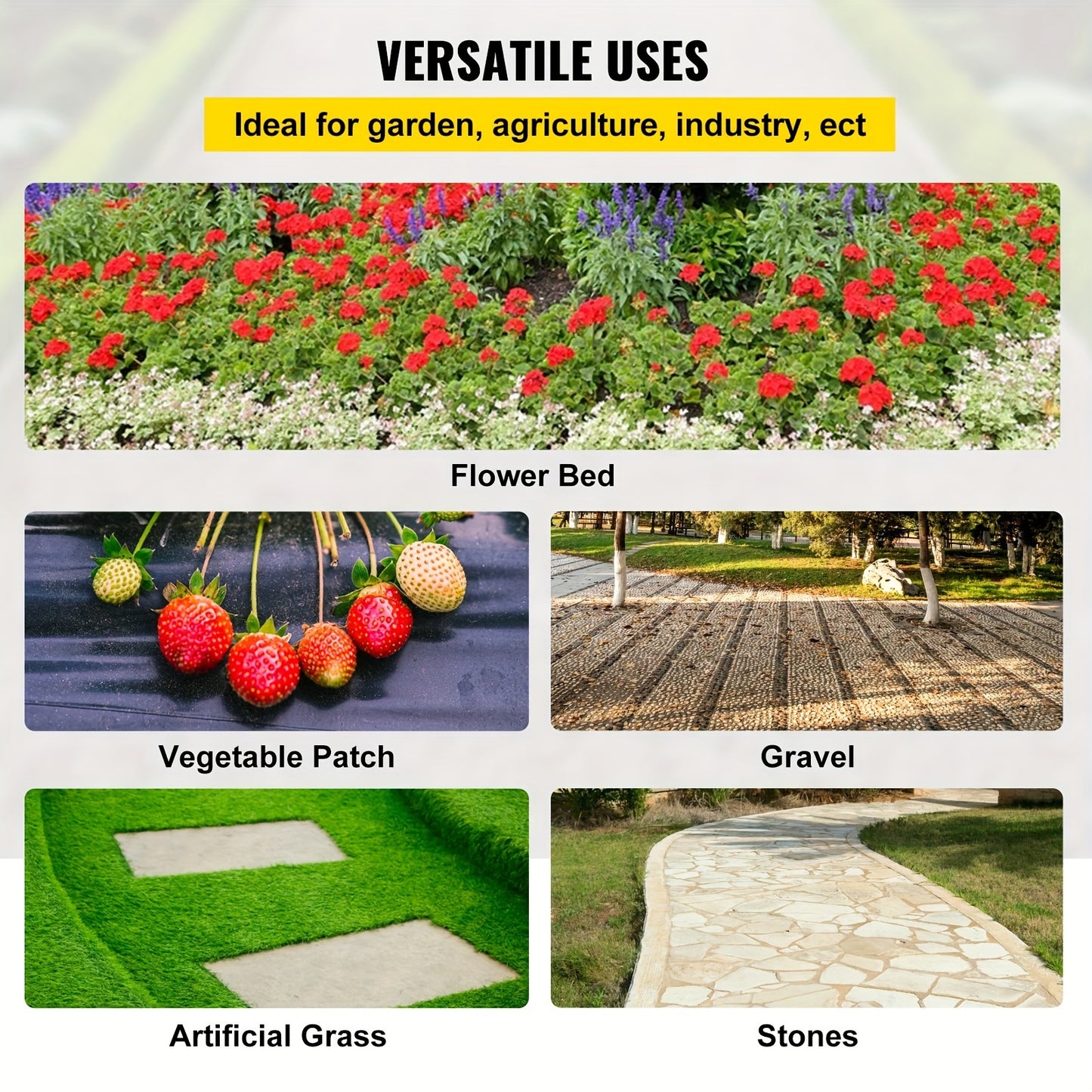 Weed Barrier 6FTx300FT Landscape Fabric Heavy Duty