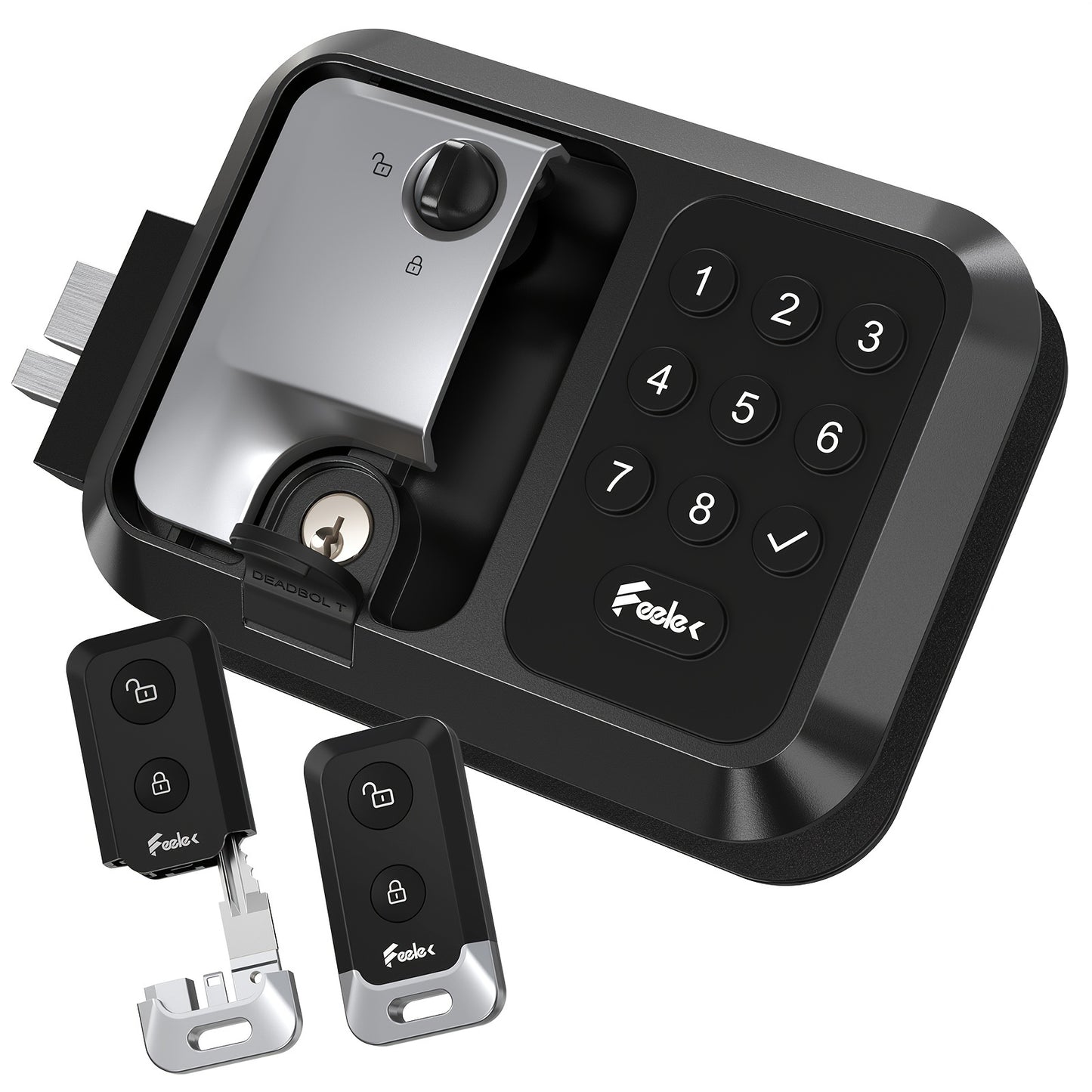 All-Metal Trailer Door Lock With Silicone And Backlit Keypad, RV Door Lock Replacement, Door Latch For 2.75'' W * 3.75'' W * 1.5'' D Hole