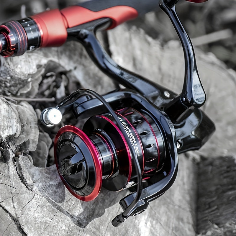 Spinning Wheel Metal Grip HK1000-7000 Model 5:2:1 Speed Ratio Durable and High Performance Freshwater and Saltwater Fishing Equipment