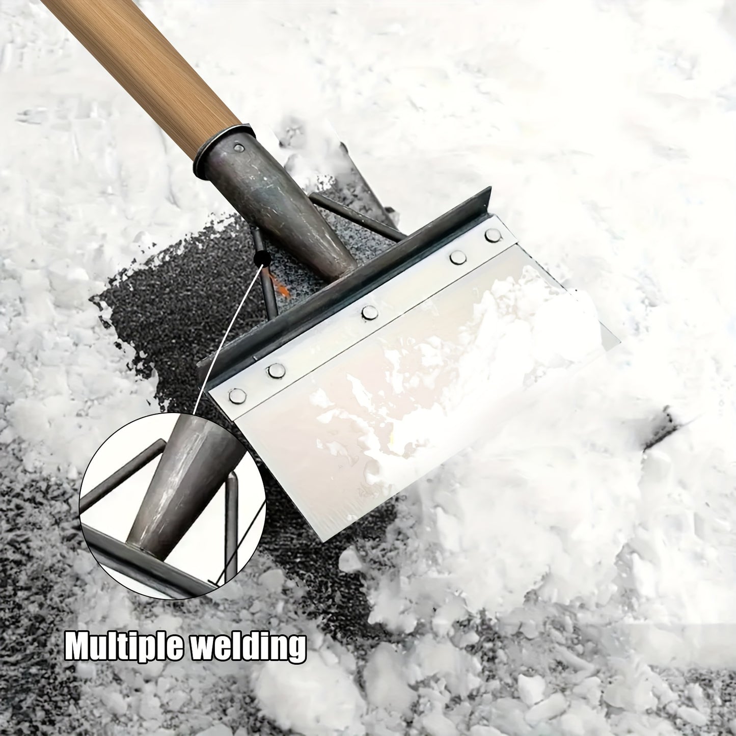 The 1PC, 8/ 10/ 11 inch multifunctional gardening shovel expands the cleaning range and is widely used as an outdoor snow removal too