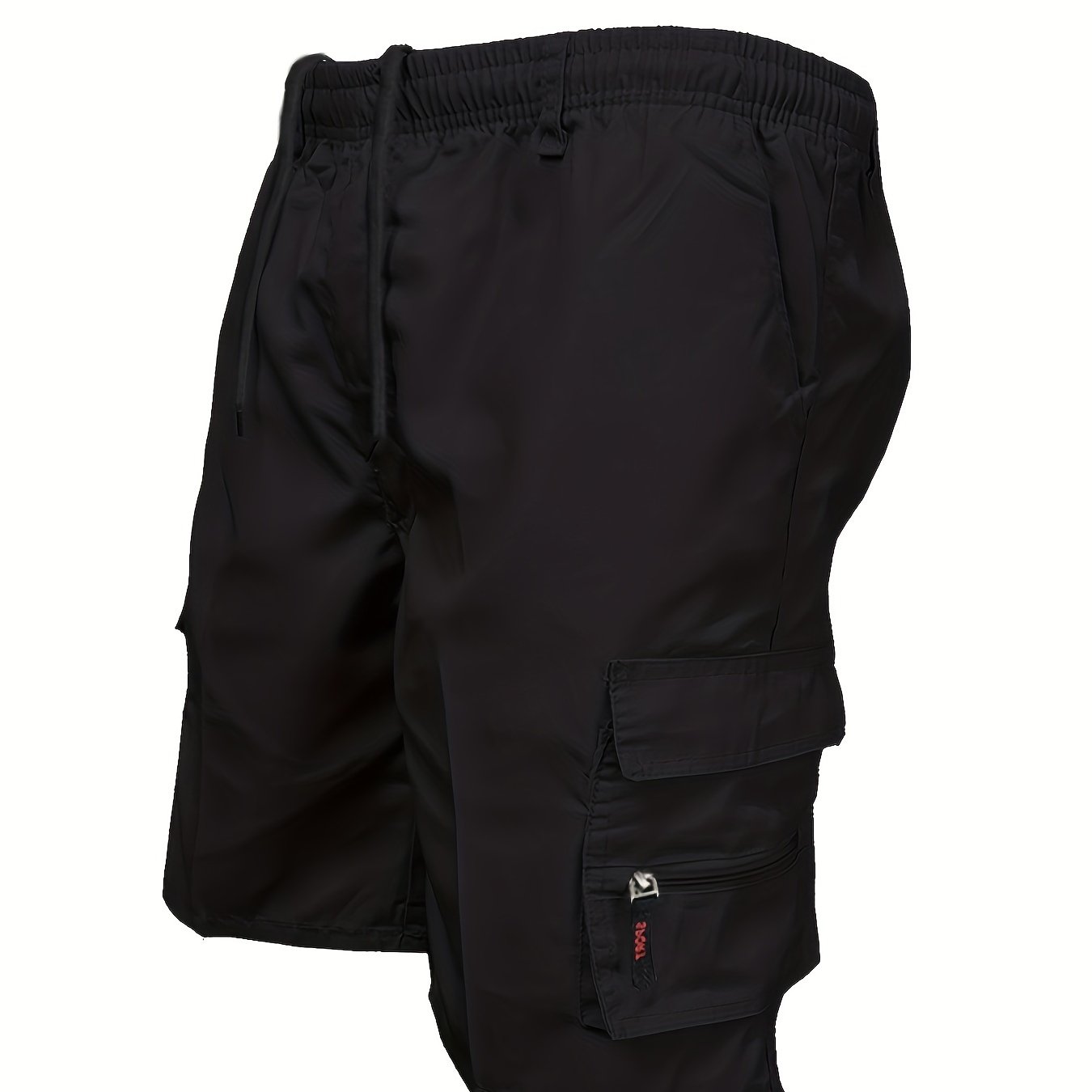 Men's Outdoor Tactical Shorts, Summer Casual Sports Drawstring Shorts With Multiple Pockets
