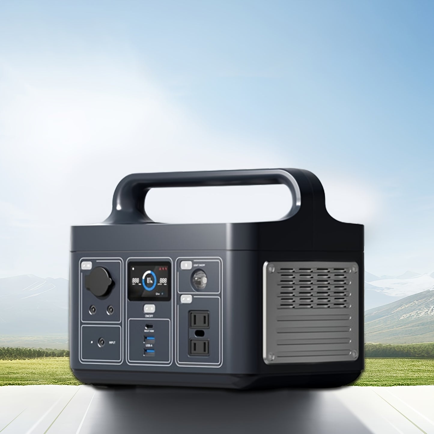 2000W High-Capacity Portable Power Station with USB & Multiple Device Connections