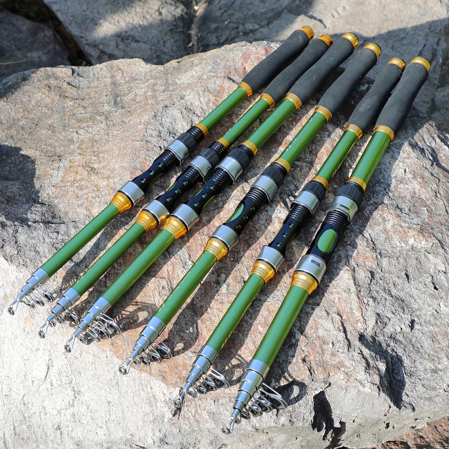1.8M 2.1M 2.4M 2.7M 3.0M 3.3M Spinning Fishing Rod Max Drag 10Kg Ultralight Carbon Fiber Portable Telescopic Fishing Pole