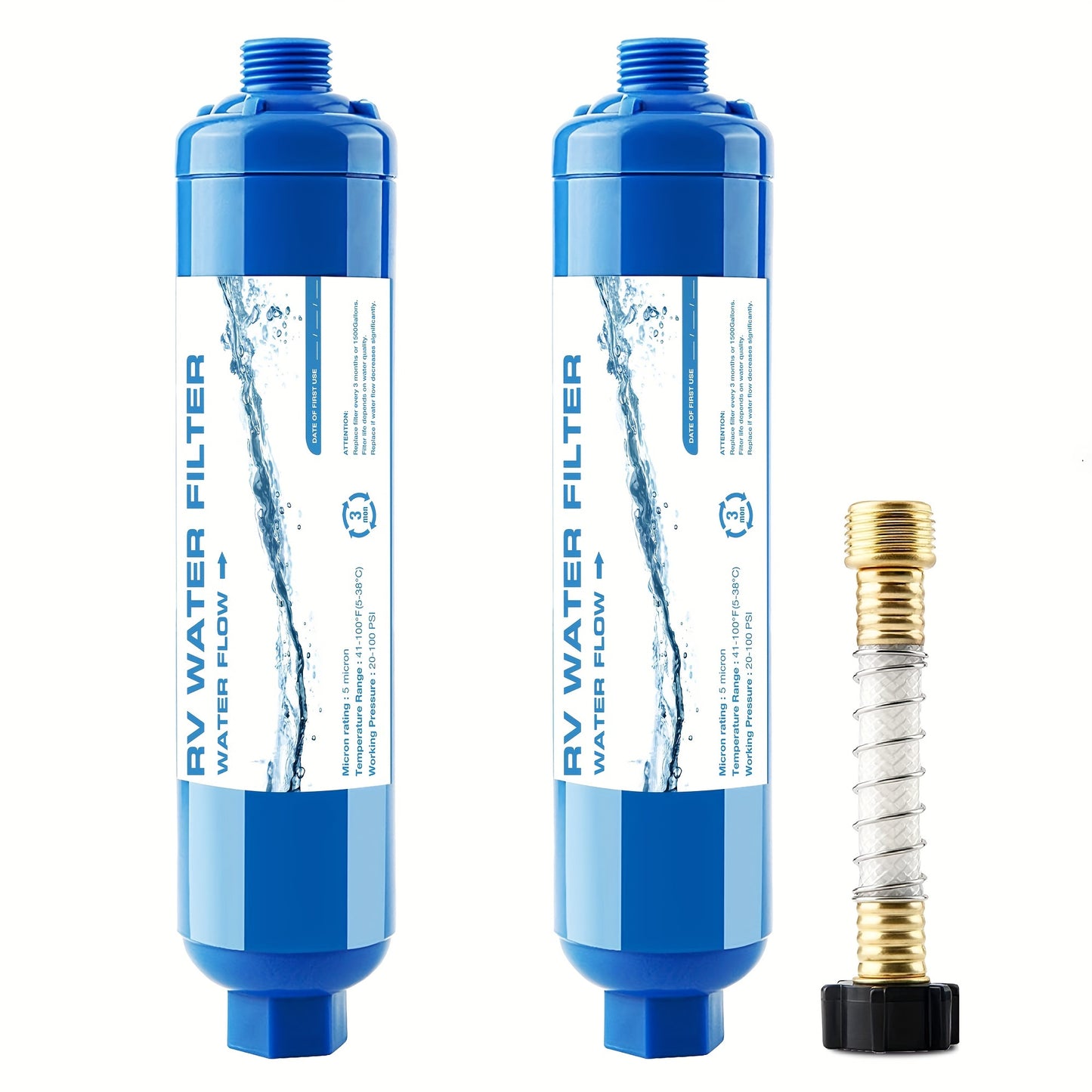 RV Inline Hose Water Filter With Hose Protector - Alpine Outdoor Supplies and More