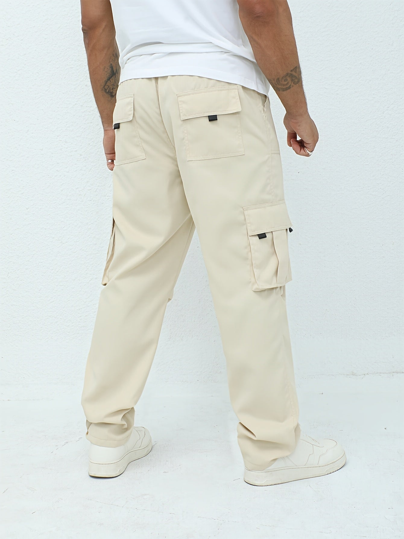 Men'S Classic Solid Color Cargo Pants