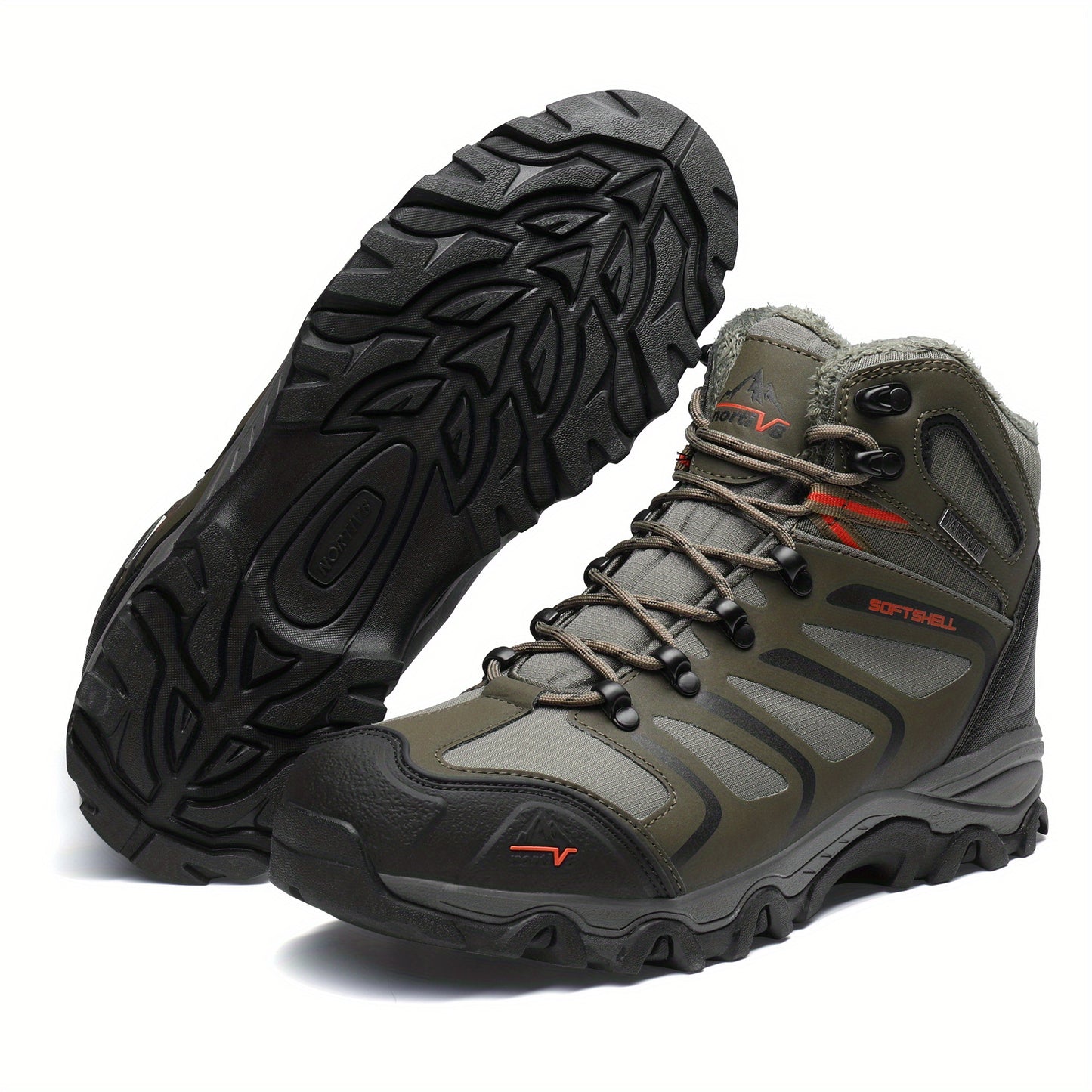 Men's Ankle High Waterproof Boots, Lightweight Shoes