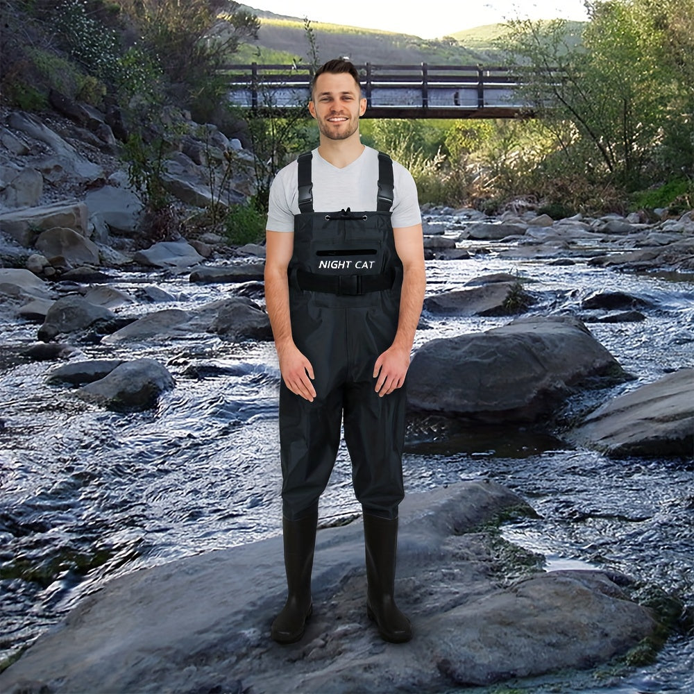 Waders For Men And Women, Waterproof Chest Wader With Bootfoot Size 6 To 14