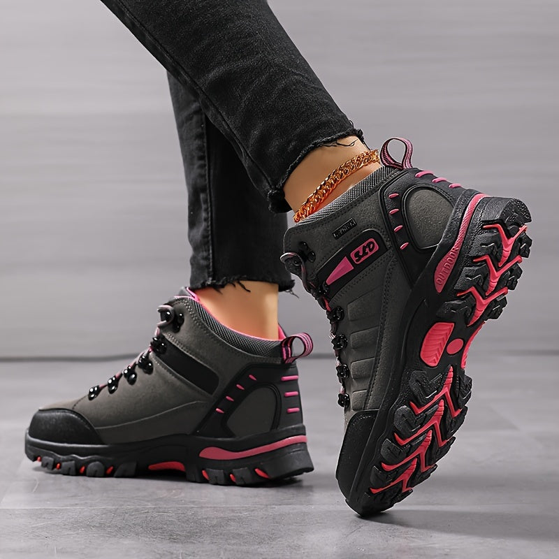 Microfiber Upper Women's Hiking Boots Non-Slip Trekking Outdoor Mountaineering Sports Shoes