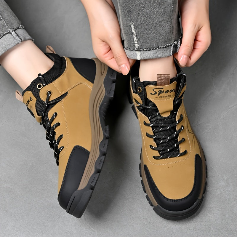 Men'S Outdoor Hiking Boots: Durable, Grip-Tech Rubber Soles, Lightweight, And - Perfect for Spring & Autumn