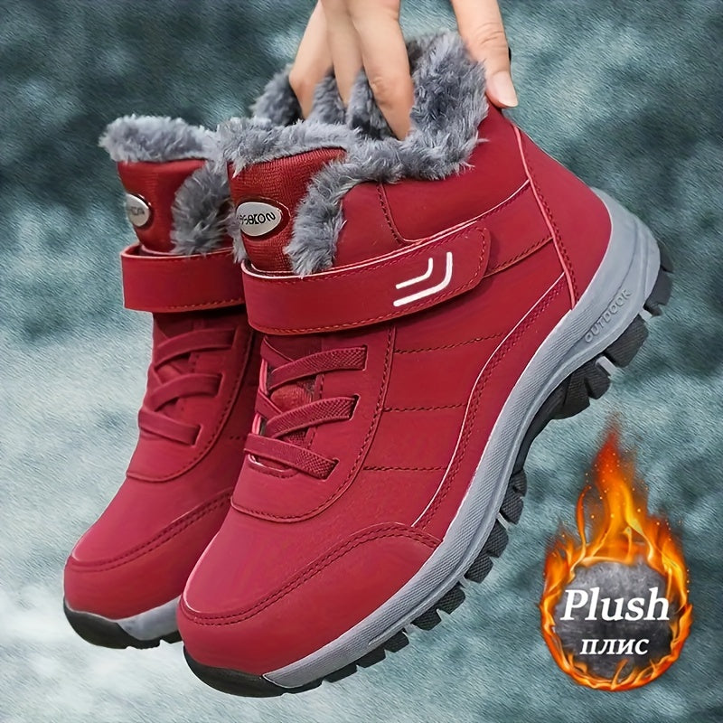 Cozy Fleece-Lined Winter Snow Boots for Women