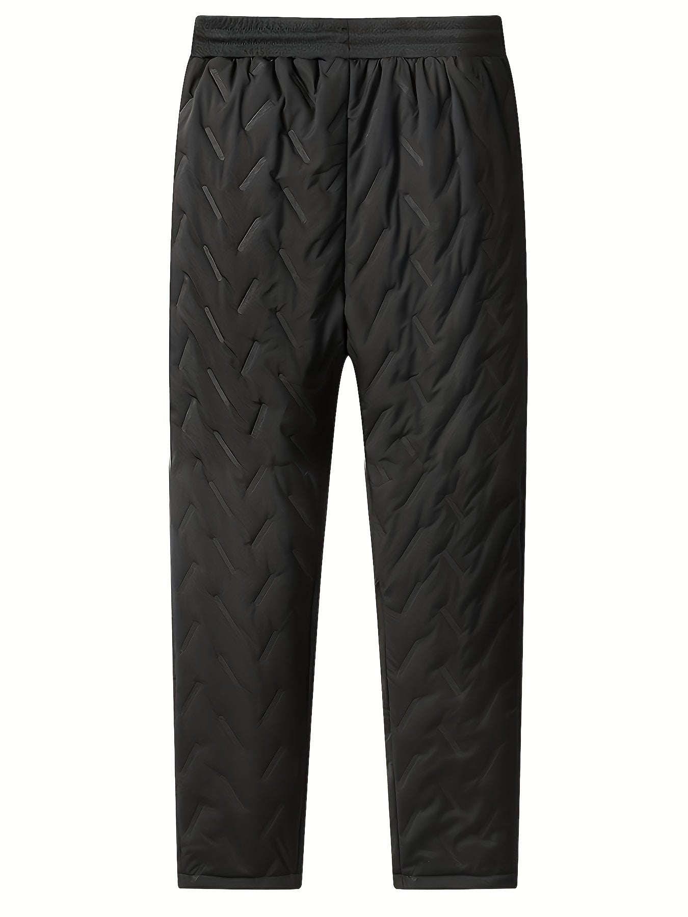 Men's Winter Warm Fleece Lined Pants, Straight Pants ,Thicken Thermal Trousers