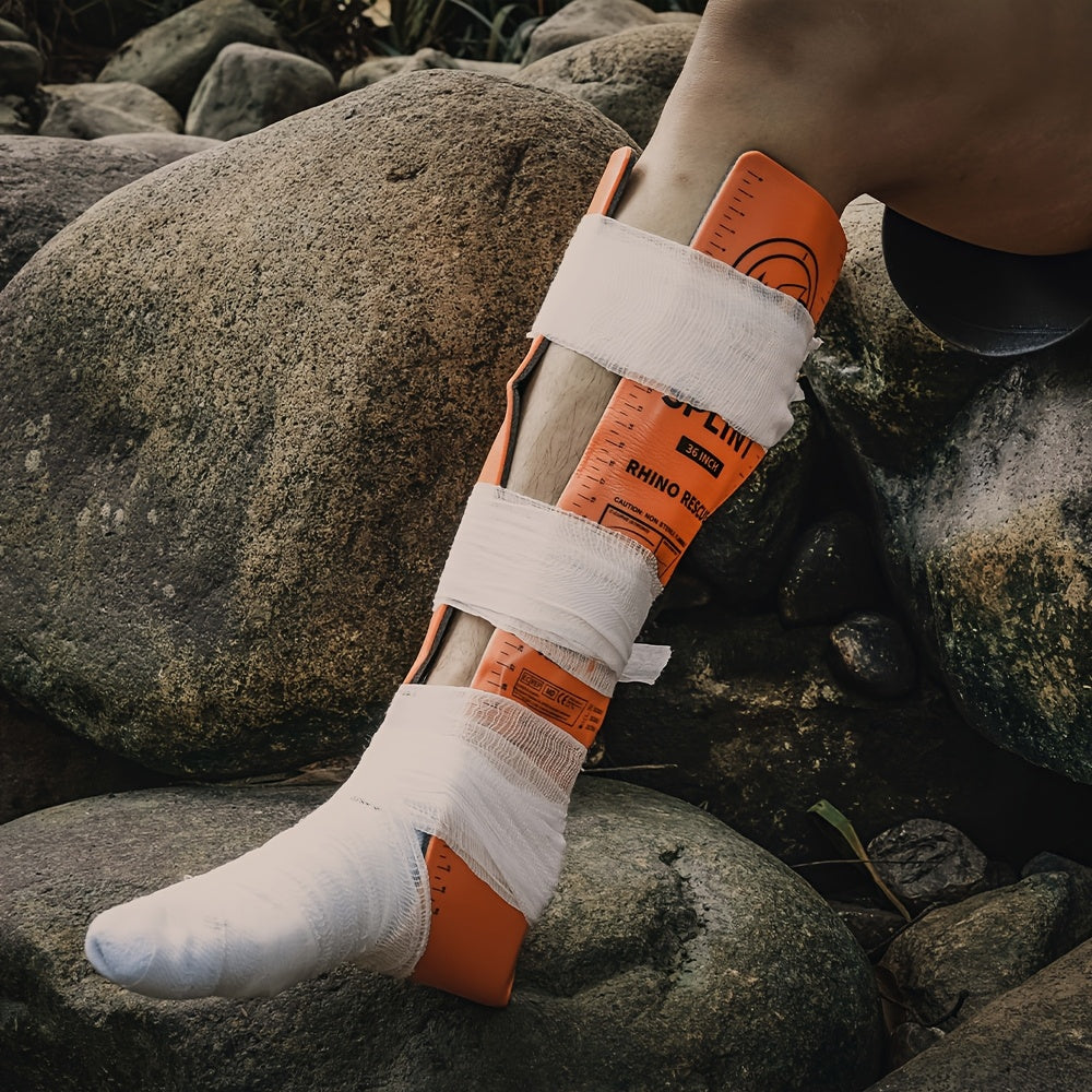 4pcs, Size: 36" X 4.3", 18" X 4.3", 9" X4.3", 4" X 1.7". The Splint Can Be Compactly Rolled Up for Easy Storage In Emergency Kit,