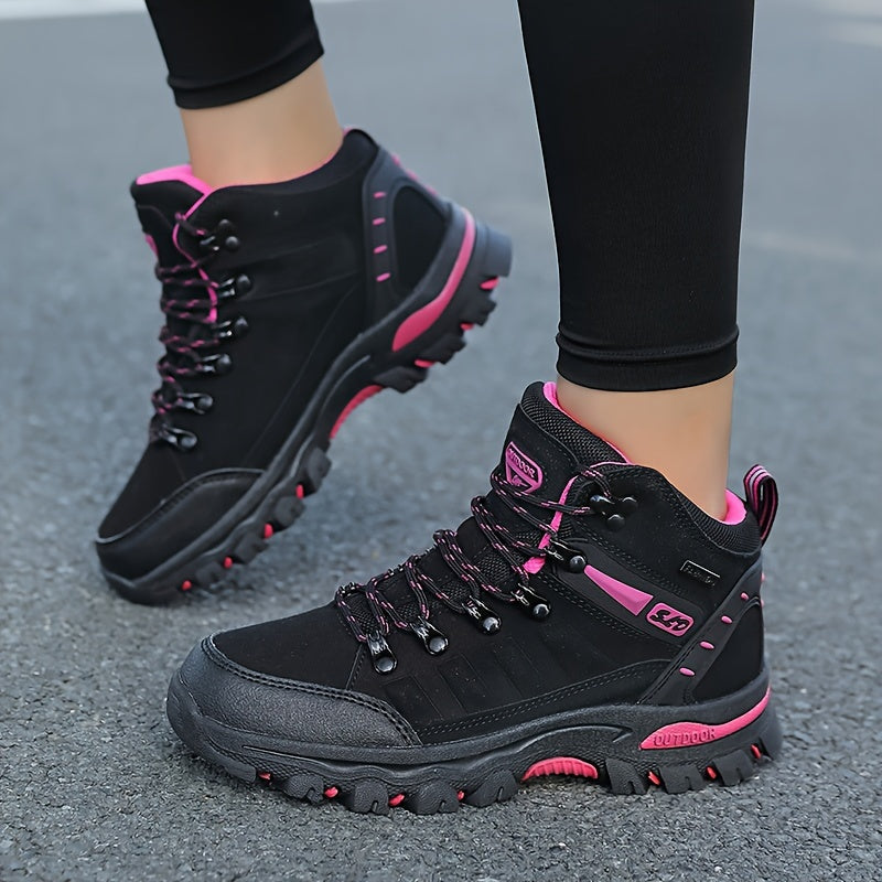 Microfiber Upper Women's Hiking Boots Non-Slip Trekking Outdoor Mountaineering Sports Shoes