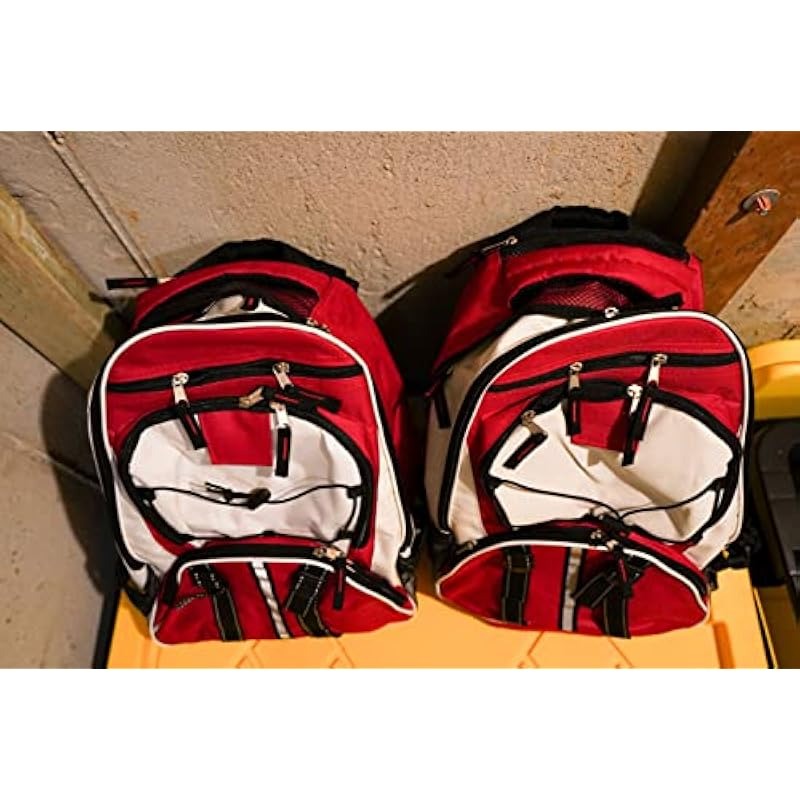 Blue Seventy-Two - Pro Series - Red Deluxe 72 Hour Emergency Backpack Survival Kit for 1 Person