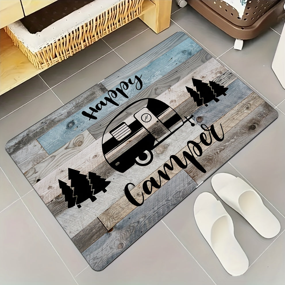 Happy Camper Theme Bath Mat Set