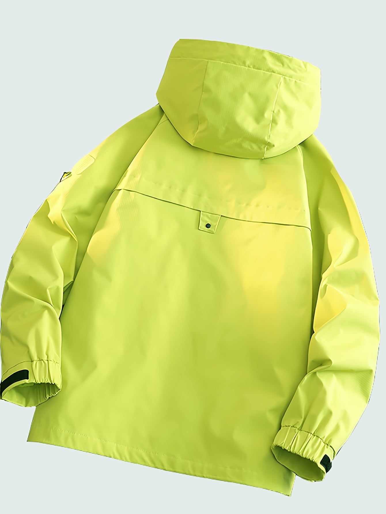 Women's Water Resistant & Windproof Hooded Jacket, Zipper Pocket Loose Top