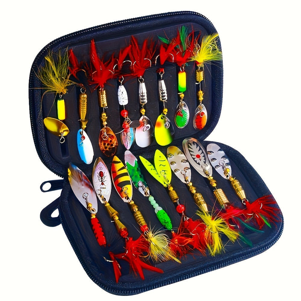 16PCS Metal Spoon Spinners