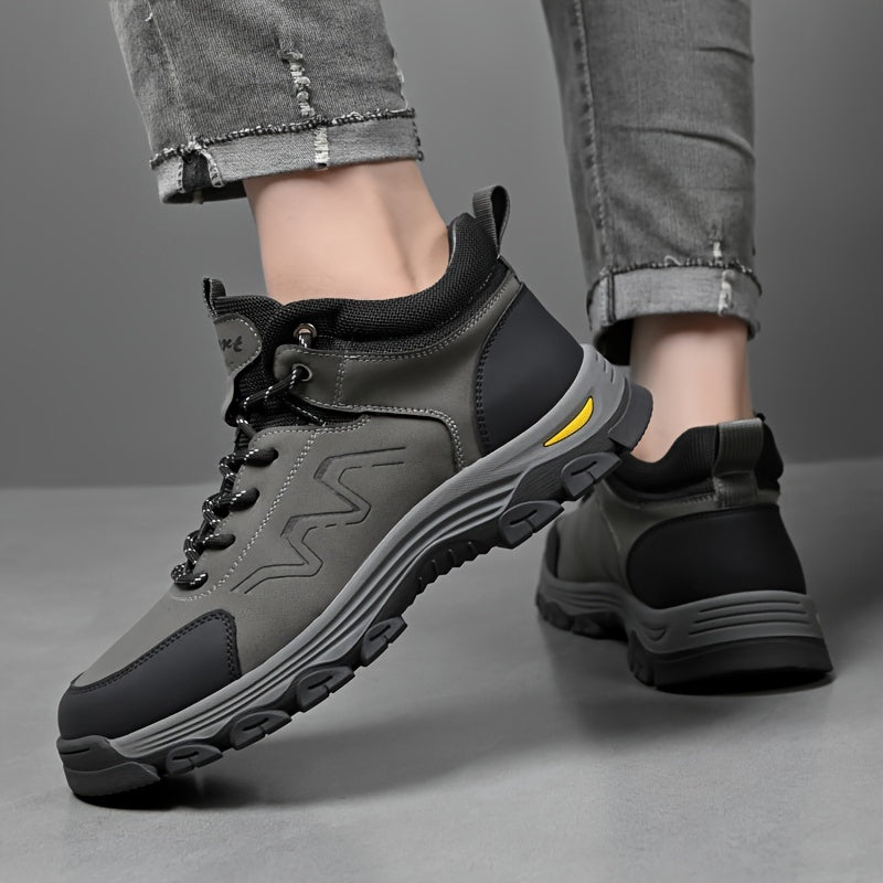 Men'S Outdoor Hiking Boots: Durable, Grip-Tech Rubber Soles, Lightweight, And - Perfect for Spring & Autumn