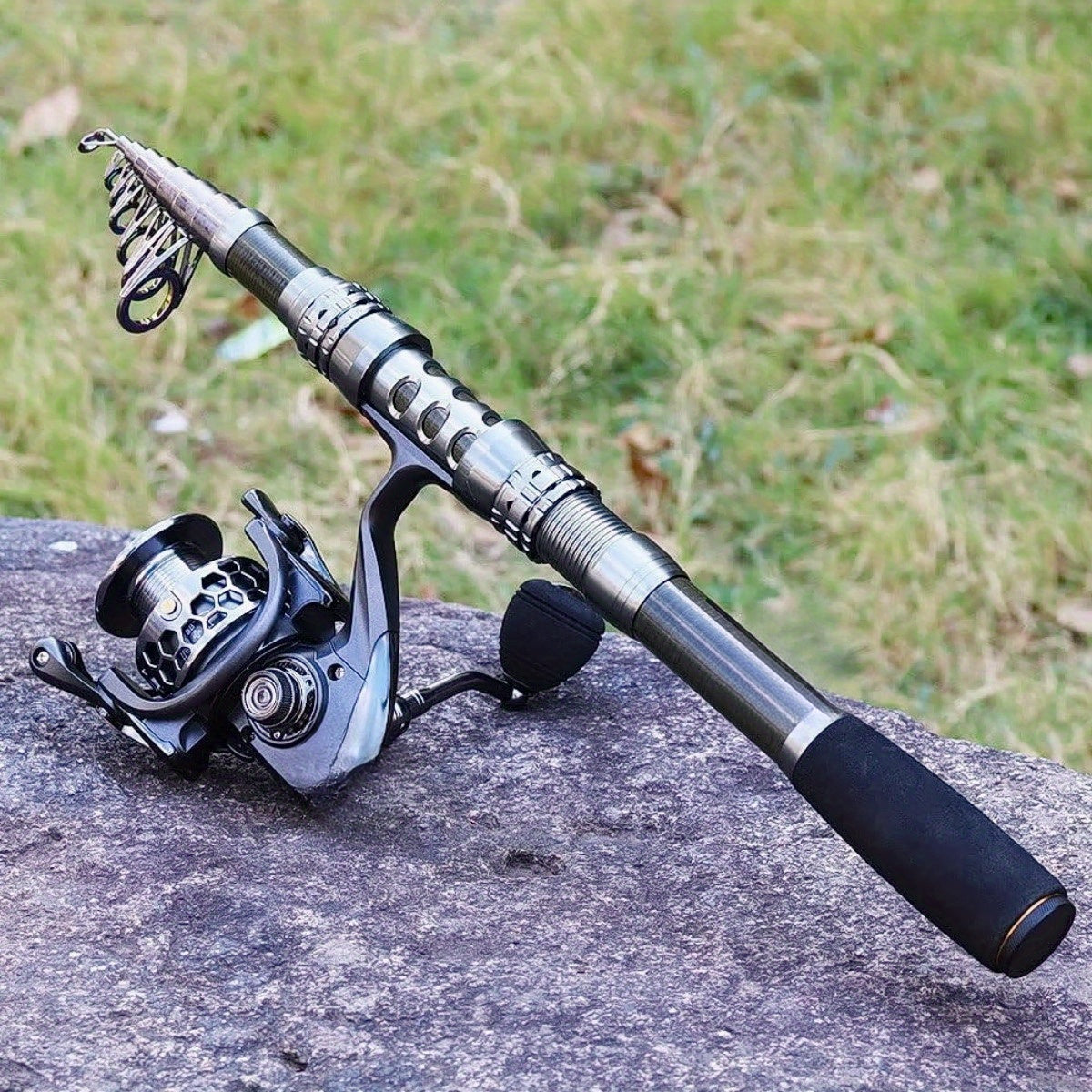 Combos with Telescopic Fishing Pole Spinning Reels Fishing Carrier Bag