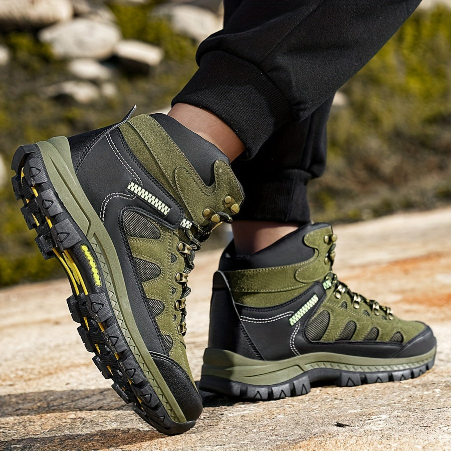 Men's anti-slip hiking shoes, wear-resistant shoes, large size casual shoes, waterproof, Lace Up shoes