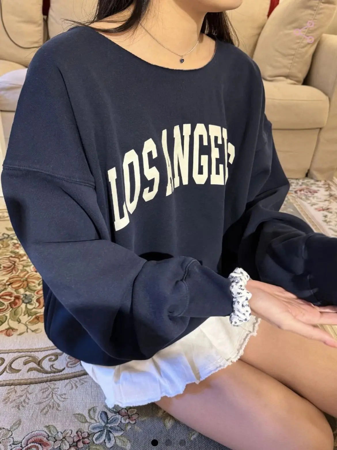 14 Print Oversized Sweatshirt Women Sexy Scoop Neck Long Sleeve Cotton Loose Pullover Autumn Streetwear